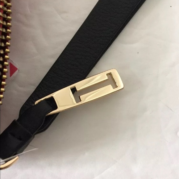 Isaac Mizrahi Lileth Red and Black Leather Wallet